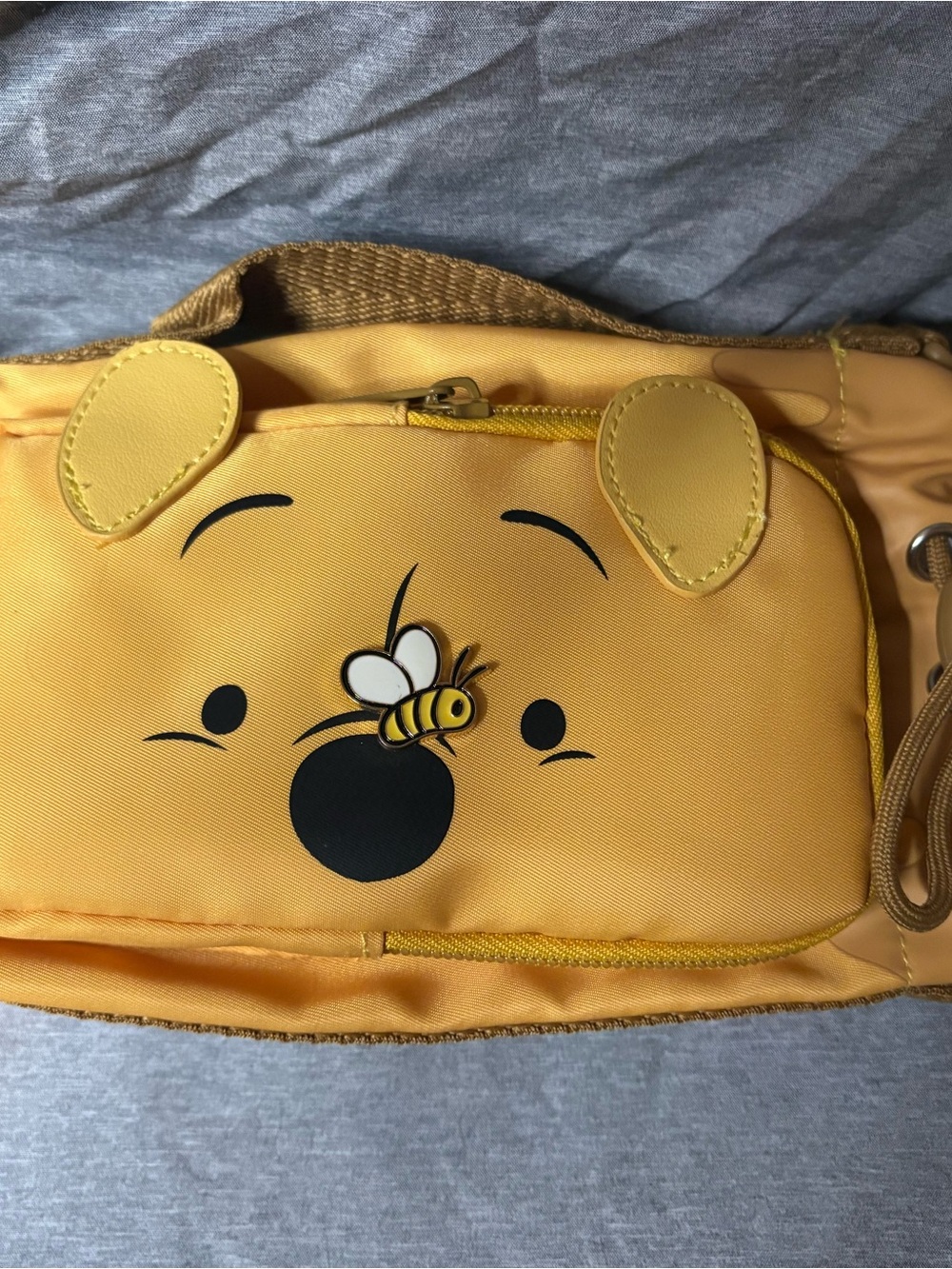 Disney Winnie the Pooh Yellow Crossbody Bottle Bag